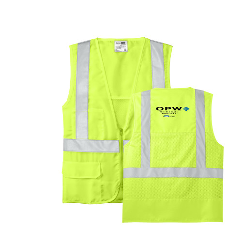  Safety Yellow ANSI 107 Class 2 Safety Vest - OPW Vehicle Wash Solutions