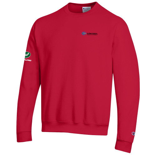  Champion Scarlet Red Fleece Crew - Advance Car Wash Solutions