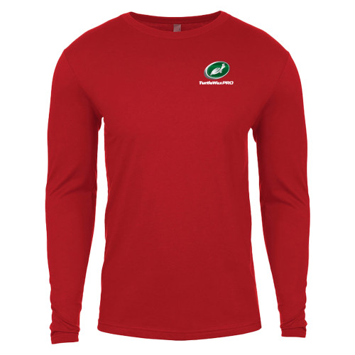  Next Level Red Cotton Long Sleeve Tee - Turtle Wax Pro
