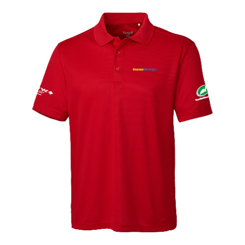  C&B Red Clique Ice Pique Polo - EnergiSystems Wordmark