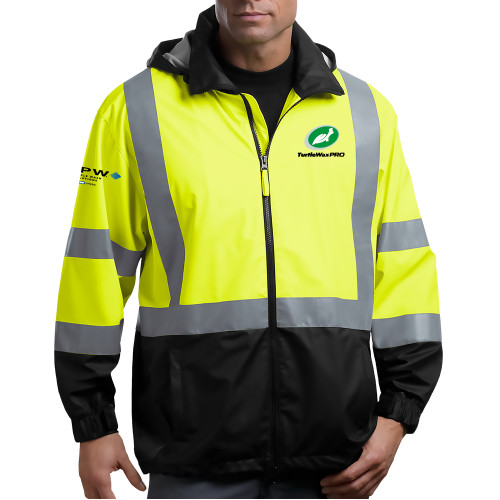  Safety Yellow ANSI 107 Class 3 Safety Windbreaker - Turtle Wax Pro Flat