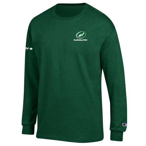  Champion Dark Green Long Sleeve T Shirt - Turtle Wax Pro