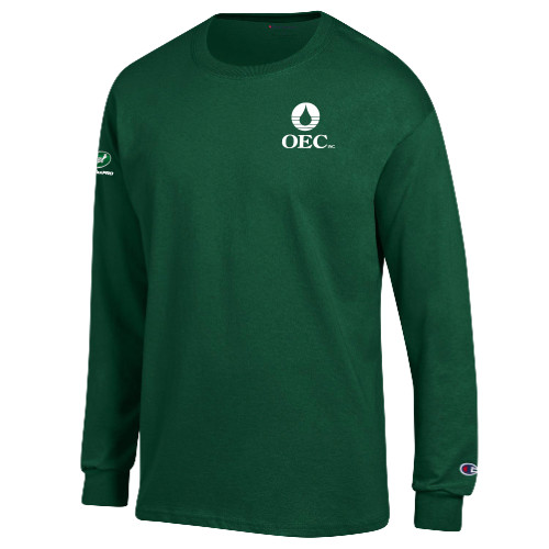  Champion Dark Green Long Sleeve T Shirt - OEC