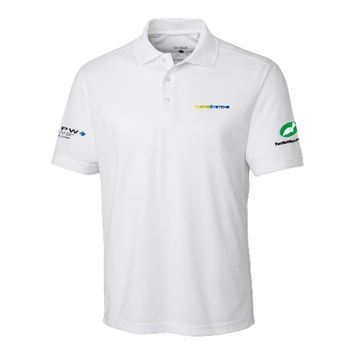  C&B White Clique Ice Pique Polo - EnergiSystems Wordmark