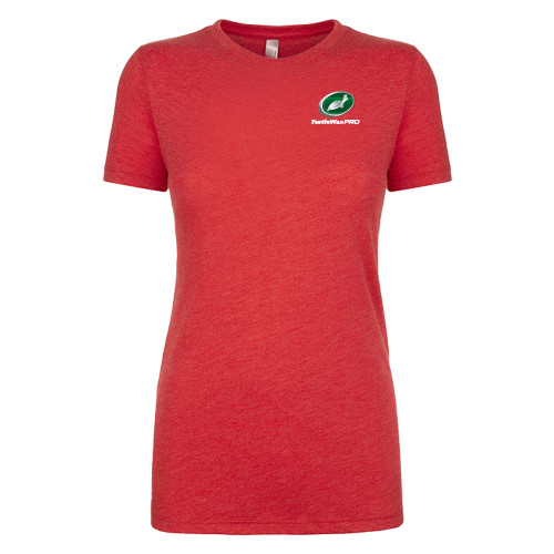  Next Level Womens Red Triblend Tee - Turtle Wax Pro