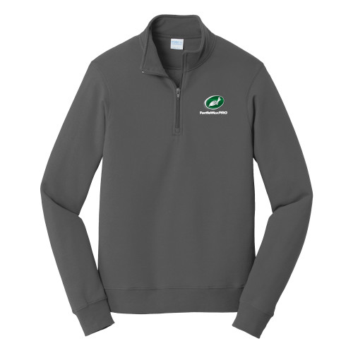  Port & Co Dark Heather Fan Favorite Fleece 1/4 Zip Pullover - Turtle Wax Pro