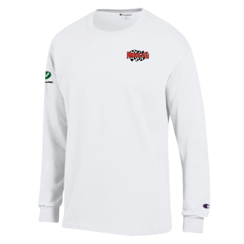  Champion White Long Sleeve T Shirt - Protect It