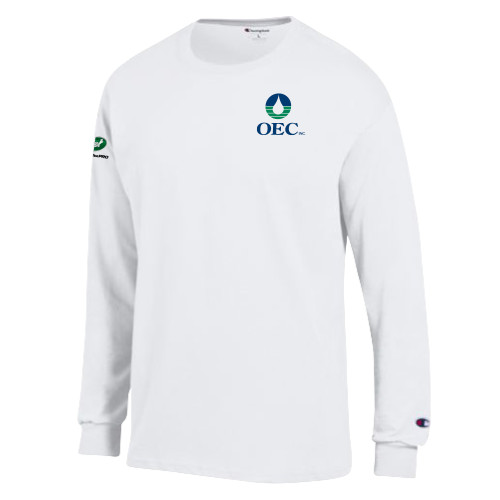  Champion White Long Sleeve T Shirt - OEC