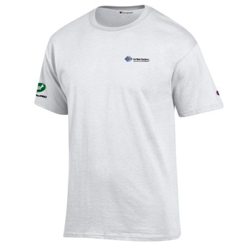  Champion White T Shirt - Advance Car Wash Solutions