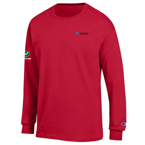  Champion Red Long Sleeve T Shirt - Advance Car Wash Solutions
