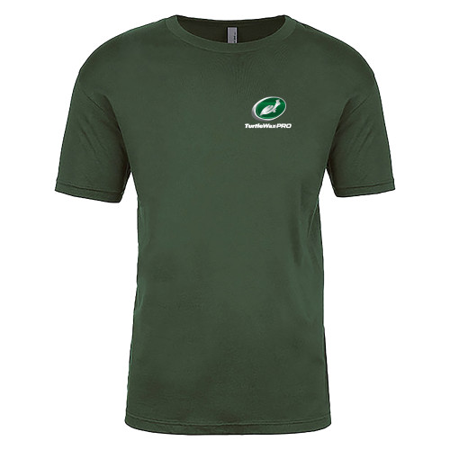  Next Level Unisex Forest Green Cotton Tee - Turtle Wax Pro