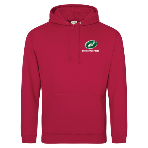  Just Hoods Chili Red College Fleece Hoodie - Turtle Wax Pro