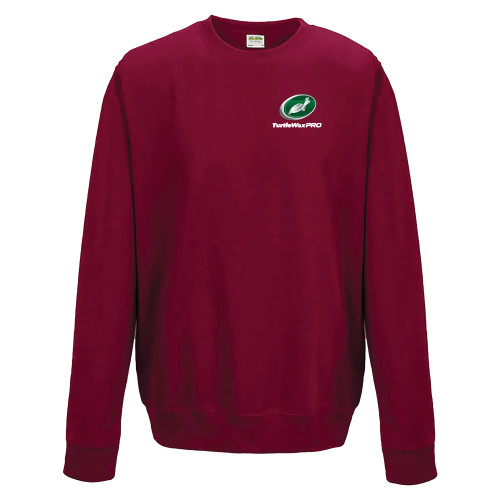  Just Hoods Chili Red College Fleece Crew - Turtle Wax Pro