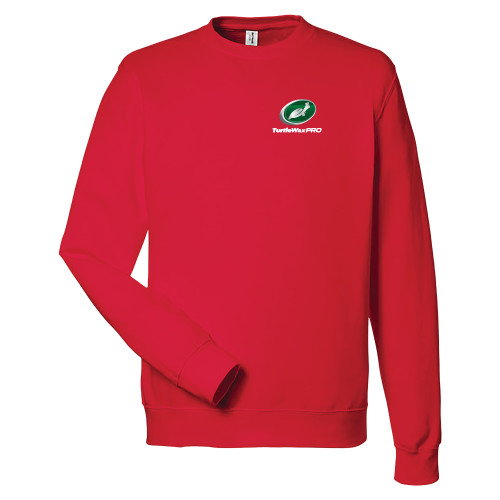  Just Hoods Fire Red College Fleece Crew - Turtle Wax Pro