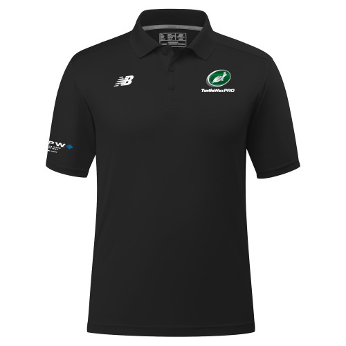  New Balance Black Performance Polo - Turtle Wax Pro