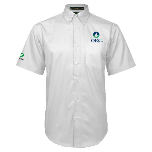  White Twill Button Down Short Sleeve - OEC