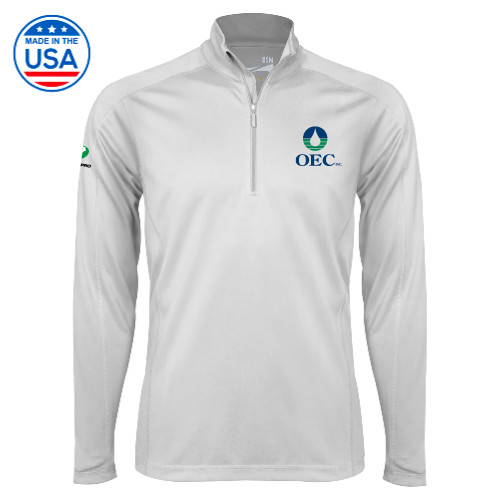  Syntrel White Interlock 1/4 Zip - OEC