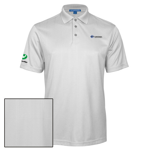  White Performance Fine Jacquard Polo - Advance Car Wash Solutions