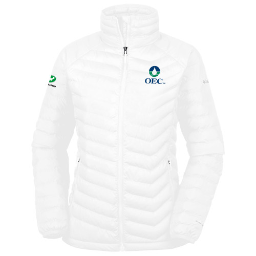  Columbia Womens White Powder Lite Jacket - OEC
