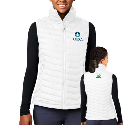  Columbia Womens White Powder Lite Vest - OEC