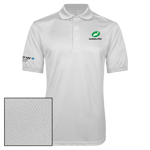 White Dry Mesh Polo - Turtle Wax Pro Flat