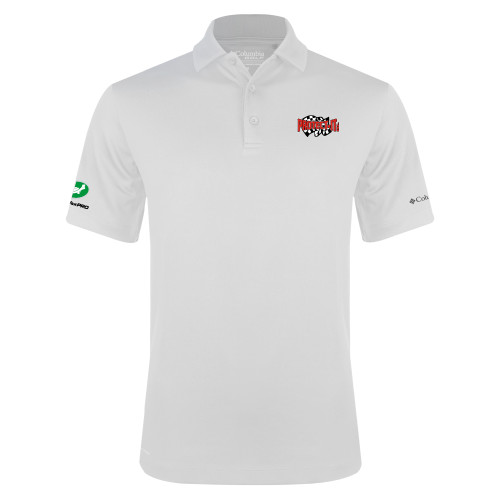  Columbia White Omni Wick Drive Polo - Protect It Embroidery