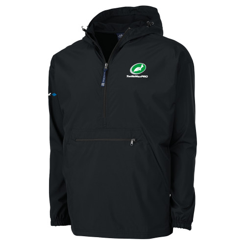  Charles River Black Pack N Go Pullover Rain Jacket - Turtle Wax Pro Flat