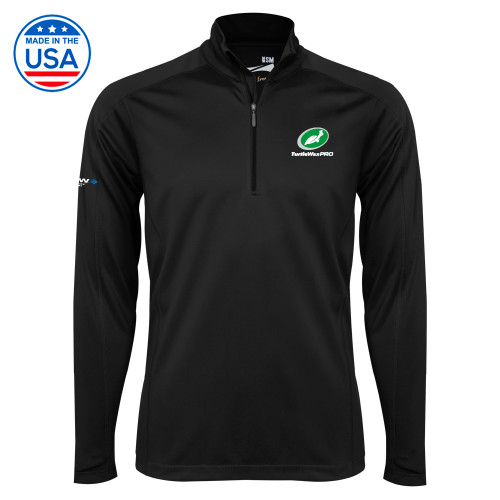  Syntrel Black Interlock 1/4 Zip - Turtle Wax Pro Flat