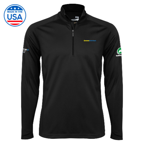  Syntrel Black Interlock 1/4 Zip - EnergiSystems Wordmark