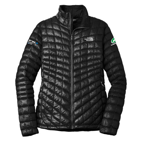 The North Face Womens Black Thermoball Trekker Jacket - Turtle Wax Pro Flat