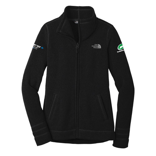  The North Face Womens Black Heather Fleece Jacket - Turtle Wax Pro Flat