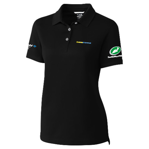  C&B Womens Black Advantage Polo - EnergiSystems Wordmark
