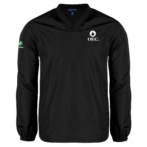  Black V Neck Raglan Windshirt - OEC
