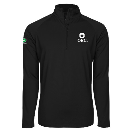  Sport Tek Black Sport Wick Stretch 1/2 Zip Pullover - OEC