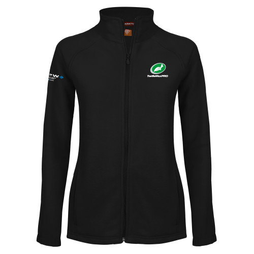  Womens Black Fleece Full Zip Jacket - Turtle Wax Pro Flat