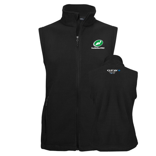  Black Fleece Full Zip Vest - Turtle Wax Pro Flat