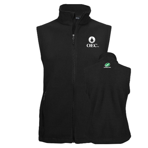  Black Fleece Full Zip Vest - OEC