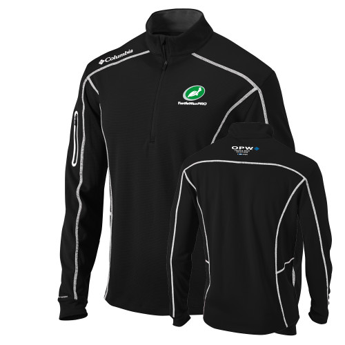  Columbia Black Omni Wick Shotgun 1/4 Zip - Turtle Wax Pro Flat