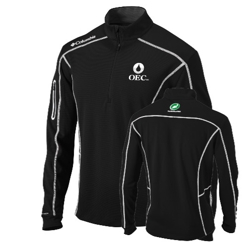  Columbia Black Omni Wick Shotgun 1/4 Zip - OEC