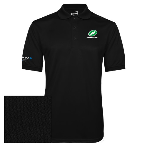  Black Dry Mesh Polo - Turtle Wax Pro Flat