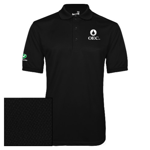  Black Dry Mesh Polo - OEC