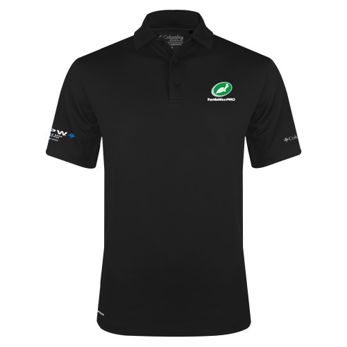  Columbia Black Omni Wick Drive Polo - Turtle Wax Pro Flat