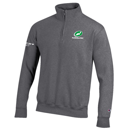  Champion Granite Heather Fleece 1/4 Zip - Turtle Wax Pro Flat