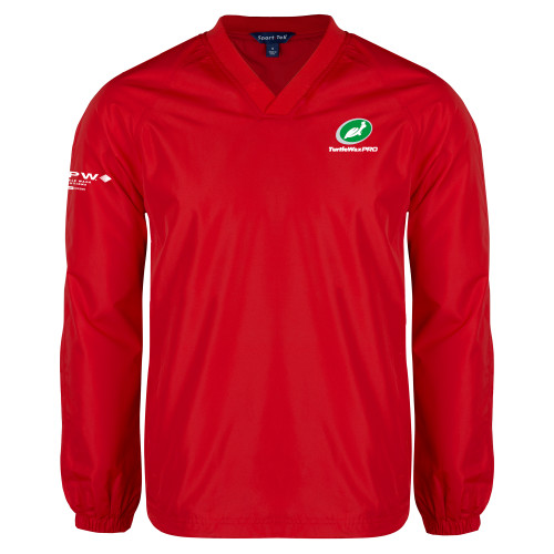  Red V Neck Raglan Windshirt - Turtle Wax Pro Flat