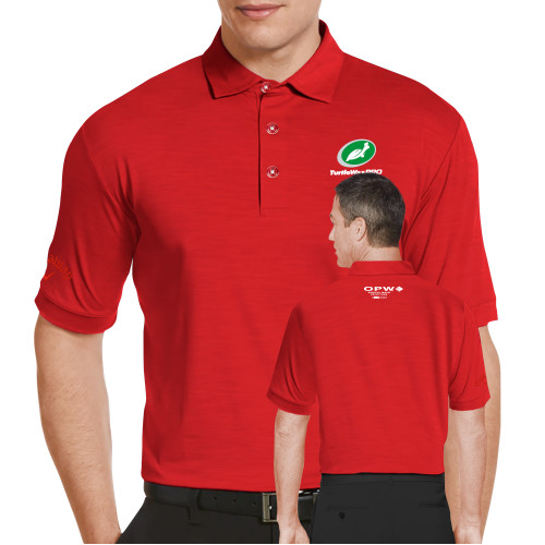  Callaway Red Tonal Polo - Turtle Wax Pro Flat