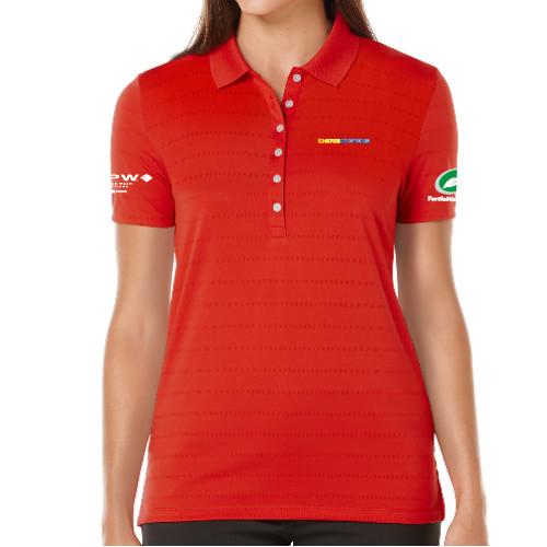  Callaway Womens Red Opti Vent Polo - EnergiSystems Wordmark