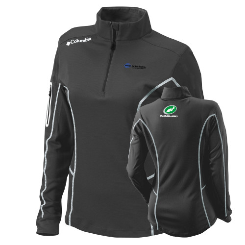  Columbia Womens Omni Wick Charcoal 1/4 Zip - Advance Car Wash Solutions