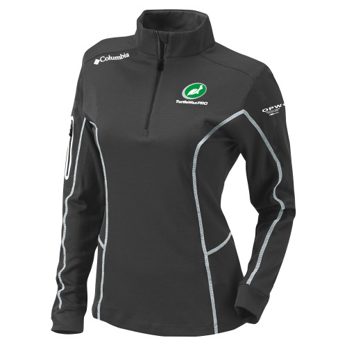  Columbia Womens Omni Wick Charcoal 1/4 Zip - Turtle Wax Pro Flat