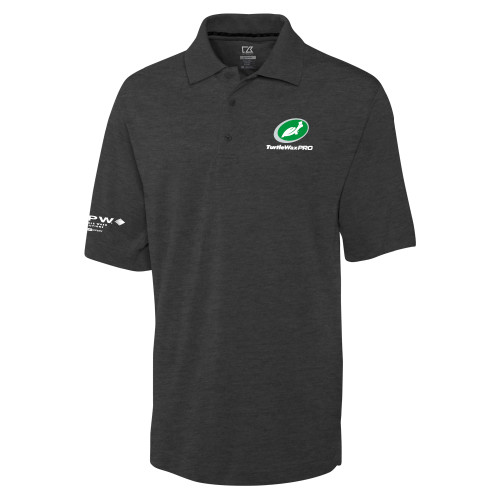  C&B Charcoal Advantage TriBlend Pique Polo - Turtle Wax Pro Flat