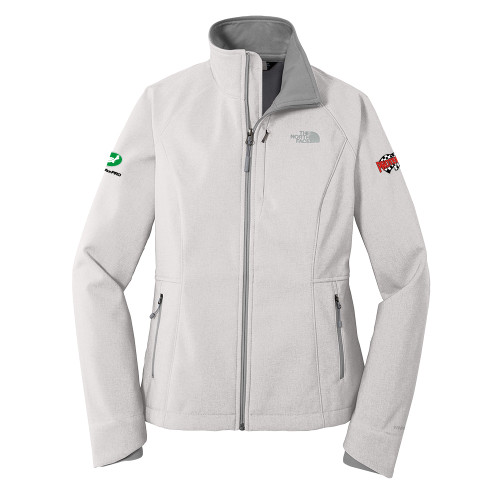 The North Face Womens Light Grey Heather Apex Barrier Softshell Jacket - Protect It Embroidery